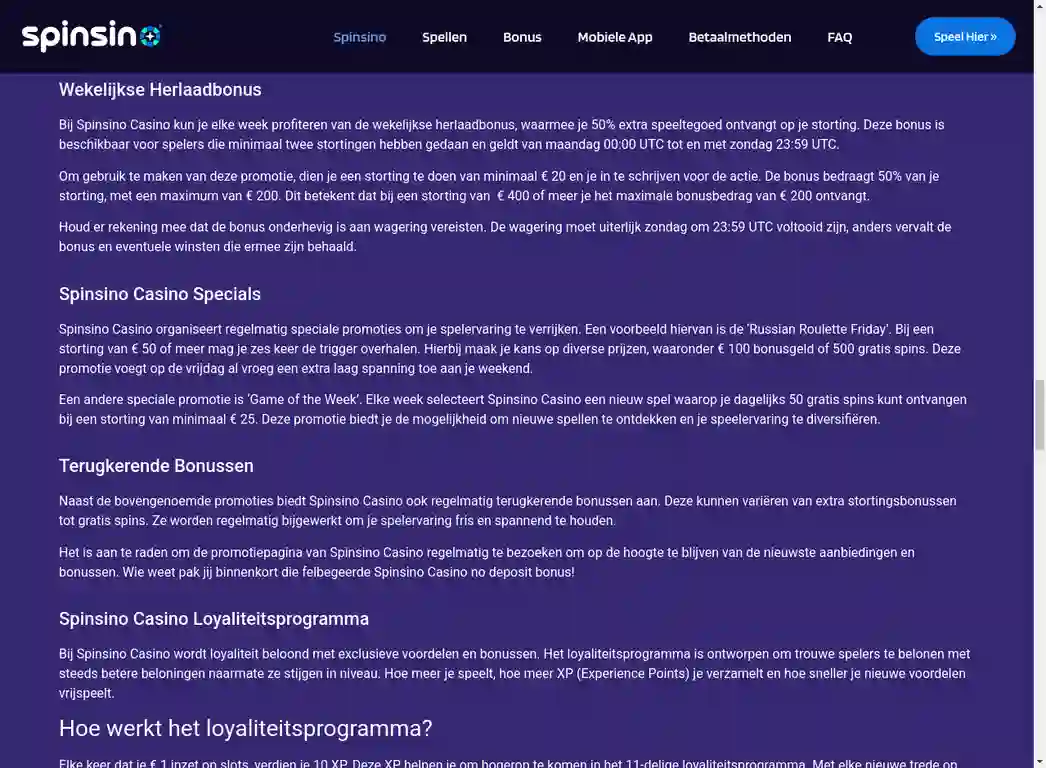 Spinsino Roulette Blackjack Baccarat - Tafelspellen